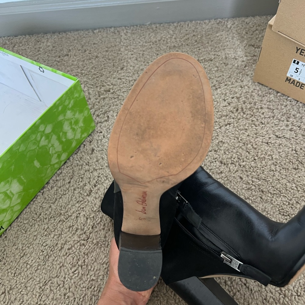 Sam Edelman Black Ankle Booties with Classic Silhouette - Picture 5 of 8